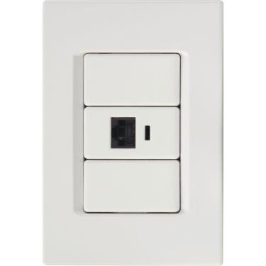 Imagem de Conjunto 4X2 - 1 tomada RJ 45 (cat. 5E) Tramontina