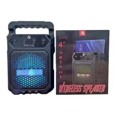 Imagem de Caixa De Som Potente Bluetooth Sem Fio Radio Led Kts-1120