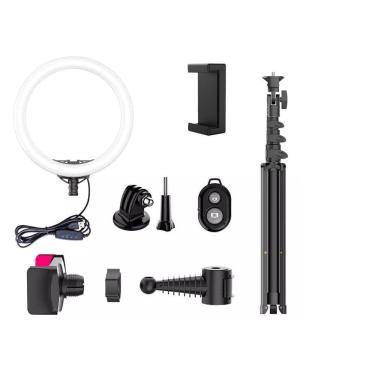 Imagem de Ring Light 26Cm Luz Selfie Com Tripé Live Maquiagem Completo