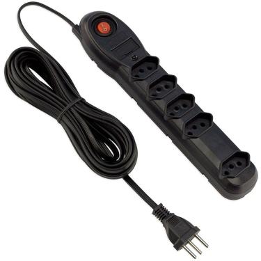 Imagem de Protetor Elétrico Com 5 Tomadas 3M 7202 Force Line