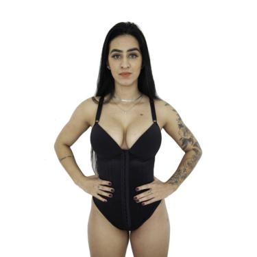 Imagem de Cinta Modeladora Body Com Bojo 6 Barbatanas Alta Compressão Reforçado (M03)