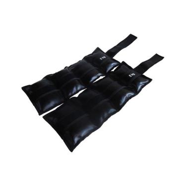 Imagem de Par de Caneleiras Tornozeleira Academia Ginástica 5,0kg