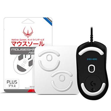 Imagem de HOTLINEGAMES Mouse patins 3.0 Plus compatível com Logitech G703 G603 G403 mouse para jogos, universal qualquer mousepad, bordas curvas arredondadas, deslizamento super suave, PTFE puro, atualização de
