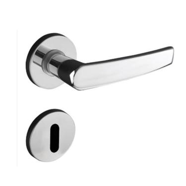 Imagem de Fechadura Manual Interna Cromada Moderna e Prática