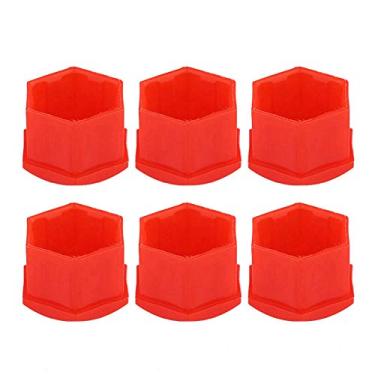 Imagem de Para capas de porca de roda 19 mm 20 peças 21 mm porca roda de carro cubo automático proteção de parafuso tampa anti-roubo tampas de porca de parafuso vermelho