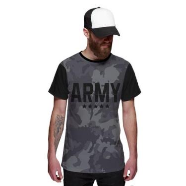 Imagem de Camiseta Camuflada Army Grafite Exército - Di Nuevo