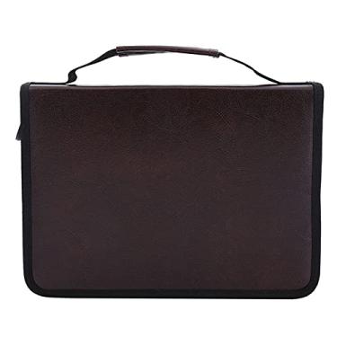 Imagem de Estojo de Lápis de 150 Slots, Bolsa de Lápis de Couro PU para Lápis de Cor Lápis de Aquarela Bolsa de Lápis de Grande Capacidade Com Zíper e Alça para Lápis Organizador (Café Profundo)