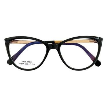 Imagem de Armação Óculos De Grau Feminina Gatinho Paris - Palas Eyewear