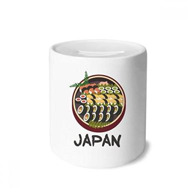 Imagem de DIYthinker Porta-moedas de cerâmica tradicional japonesa saborosa para sushi, presente de cofrinho