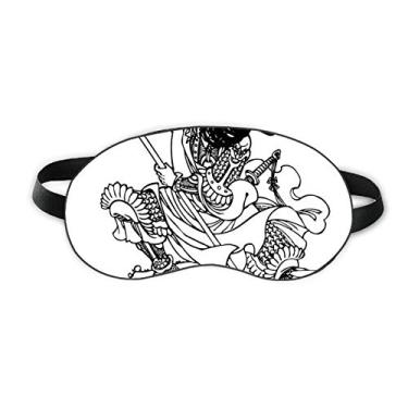 Imagem de Masterpiece Romance Three Kingdoms China Sleep Eye Shield Soft Night Blinfold Shade Cover