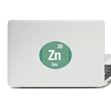 Imagem de Zn Zn Adesivo de vinil com elemento químico de zinco para notebook com emblema gráfico