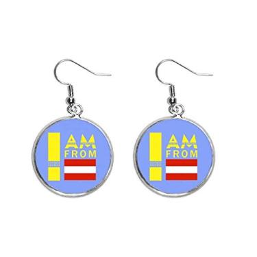 Imagem de Brinco de prata com pingente I Am From Austria, joia feminina