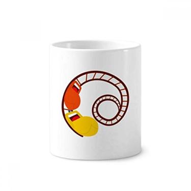 Imagem de Porta-copos de cerâmica com suporte para caneta, suporte de cerâmica, parque de diversões, ilustração de parque de diversões