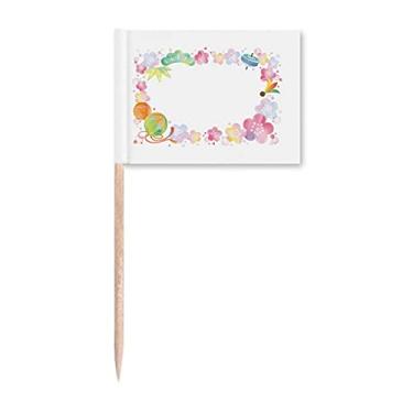 Imagem de Giroscópio Sakura, padrão geométrico, palito, bandeiras, marcador, enfeite de festa