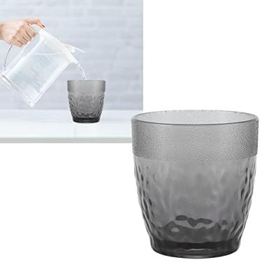 Imagem de Caneca, canecas de acrílico, copo de água grande para restaurantes, bares, festas, escritório em casa (cinza)