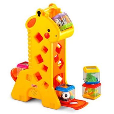 Imagem de Brinquedo De Encaixar Girafa Com Blocos (+6M) - Fisher Price - Fisher-