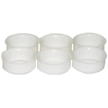 Imagem de Caçapa 50mm Redonda Branca Plastica Mesa Sinuca Bilhar Bar J