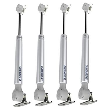 Imagem de kit 4 Pistão a Gás Amortecedor 80N (8kg) para porta de móveis e armários
