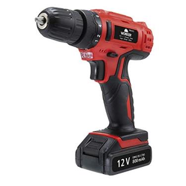 Imagem de Worker Parafusadeira E Furadeira A Bateria Li-Ion 12V PFW 012 Sem Fio com Carregador Bivolt e Maleta com Kit De 13 Acessórios