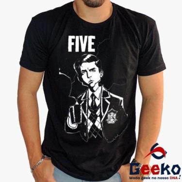 Imagem de Camiseta The Umbrella Academy 100% Algodão Five Geeko