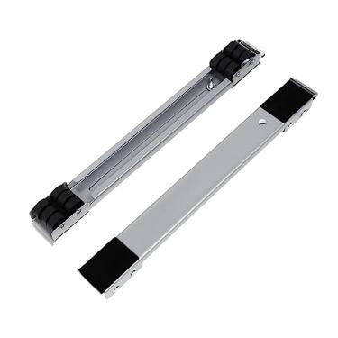 Imagem de OSALADI Suporte Para Maquina De Lavar Base De Geladeira Pedestal De Geladeira Mini Geladeiras Base De Rolo Móvel Para Secadora Base De Lavar Roupa Frigobar Ajustável Ferro Máquina De Lavar