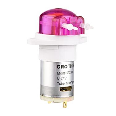 Imagem de Daconovo Bomba de dosagem de bomba peristáltica Mini bomba de líquido autoescorvante Bomba de água Tubo de silicone para laboratório de tanque de aquário Análise química 24 V 1 mm ID x 3 mm OD ZP