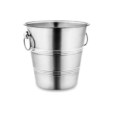 Imagem de Balde de Gelo Térmico em Aço Inox para Bebidas Drinks 1,3 Litros - Hercules