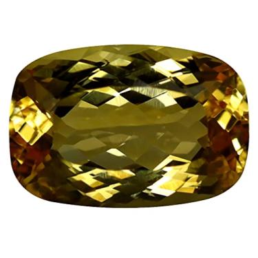Imagem de 2,97 quilates Certificado AIG Corte Almofada (10 x 7 mm) Pedra Preciosa Solta Brasileira Não Aquecida/Não Tratada Laranja Amarelo Topázio Imperial, Large, pedra preciosa, Topázio imperial