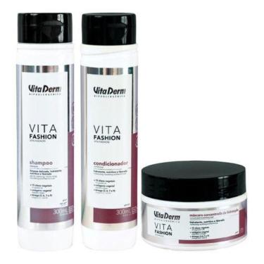 Imagem de Kit Vita Derm Ideal Para Cachos Vita Fashion - Shampoo + Condicionador