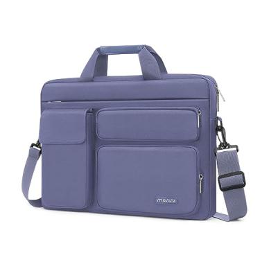 Imagem de MOSISO Bolsa de ombro para laptop de 15,6 polegadas, 15 a 15,6 polegadas compatível com MacBook Pro de 16 polegadas, HP, Dell, Lenovo, notebook com 2 saliências e 1 aba e 1 bolso horizontal e alça e