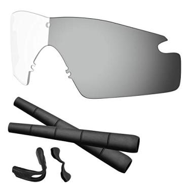 Imagem de Predrox Lentes HD para cinza fotocromáticas Si Ballistic M armação 2.0 e kits de borracha de substituição para óculos de sol Oakley