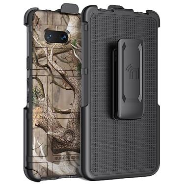 Imagem de Capa com clipe para celular Google Pixel 7a (2023), Nakedcellphone Special Ops [camuflagem ao ar livre] capa protetora robusta tática e coldre com clipe de cinto de catraca - design camuflado de