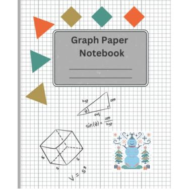 Imagem de Caderno de papel milimetrado para matemática, 12 x 12 cm, 100 páginas, 19 x 23,5 cm: papel quadriculado para escola, faculdade e universidade, matemática, ciências, arte e engenharia