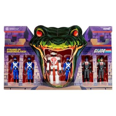Imagem de Super7 G.I. Joe Pyramid of Darkness Pack with Snake Eyes, Shipwreck, Snakelings, and Cobra Security Robot - (6-Pack) 3.75" GI Joe Action Figures with Accessories Collectibles and Retro Toys