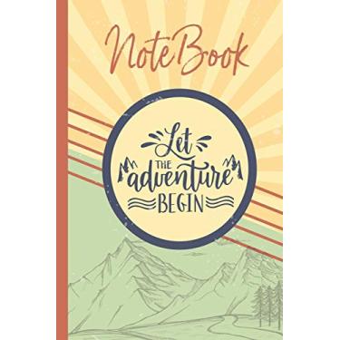 Imagem de Let the adventure begin NOTEBOOK: Classic Vintage retro notebook for Camping Journal and Road Trip Planner, Caravan Travel Journal, Glamping Diary, ... Travel and adventure size 6x9 with 120 Pages