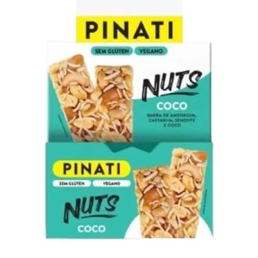 Imagem de PINATI Barra de Castanhas NUTS Coco 30g - 20 unidades