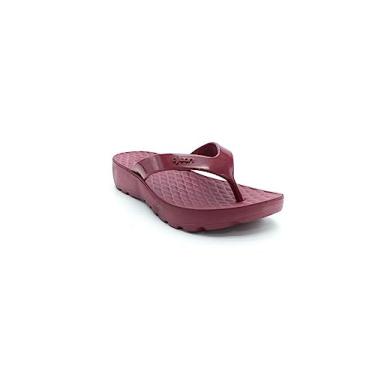 Imagem de Tamanco Anabela Dijean Feminino Anatômico 282/058 - Vinho - 34