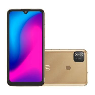 Imagem de Smartphone Multilaser G 2 4G 32GB  Tela HD 6.1 pol. Dual Chip 2GB RAM Câmera 8MP + 5MP Android 11 - Dourado - P9155OUT [Reembalado] P9155OUT