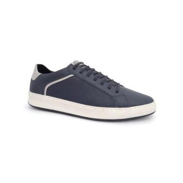 Imagem de Sapatênis Free Way Masculino De Couro Groove Navy - Freeway