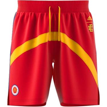 Imagem de adidas Short de basquete masculino Eric Emanuel McDonald's, vermelho XX-Grande