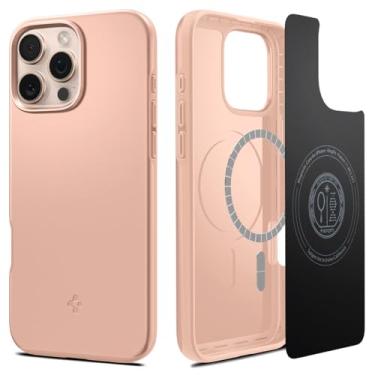 Imagem de Capa Spigen para iPhone 16 Pro Max, Tough Armor [MagFit] compatível com MagSafe - Rose Titanium