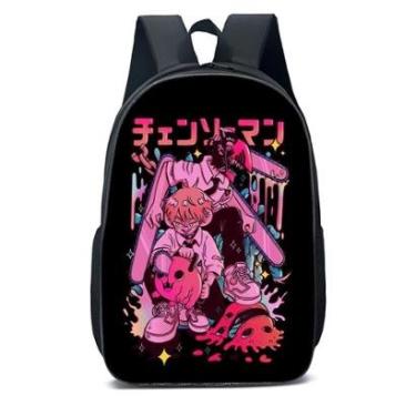 Imagem de MOCHILA ESCOLA INFANTIL JUVENIL ANIME MENINO DE MOTOCERRA-Unissex