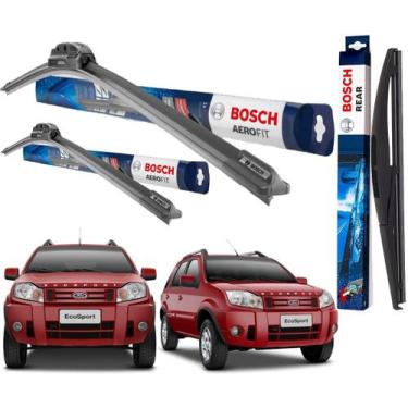 Imagem de kit 3 Palheta Limpador Parabrisa Original Bosch Ford Ecosport 2005 200