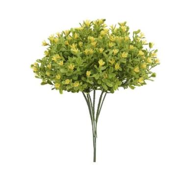 Imagem de FOLHAGEM PICK FLOR MINI PLASTICO X30 (AMARELO) 23cm - Flor Arte