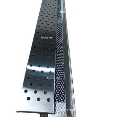 Imagem de Grelha Linear Inox 7x50 Com Aro E Tela Anti Insetos - Ralo Estreito Va