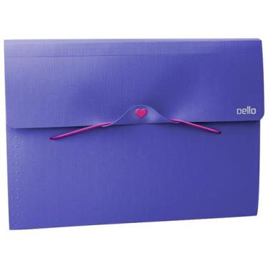 Imagem de Pasta Sanfonada A4 Full Color 12 Divisórias Dello, Violeta