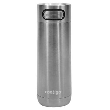 Imagem de Garrafa Térmica 473ml Aço Inox Autoseal Contigo Luxe Preta, INOX