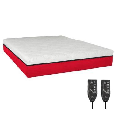 Imagem de Colchão Magnético Massageador - Eco Premium - Eco New, Vermelho, King