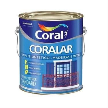 Imagem de Esmalte Sintético Coral Coralar Brilhante Platina Galão 3,6 Litros