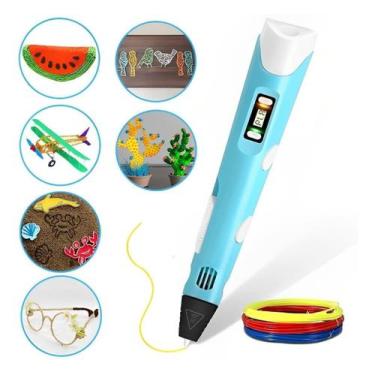 Imagem de Caneta Impressora 3D Kids Brinquedo E Educativa Infantil - Caneta 3D, 